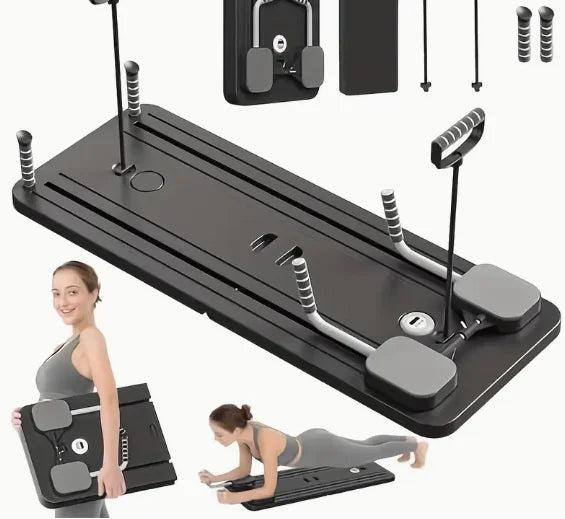 PilariMotion™ 5-in-1 Foldable Pilates Reformer Board – Full-Body Home Workout System