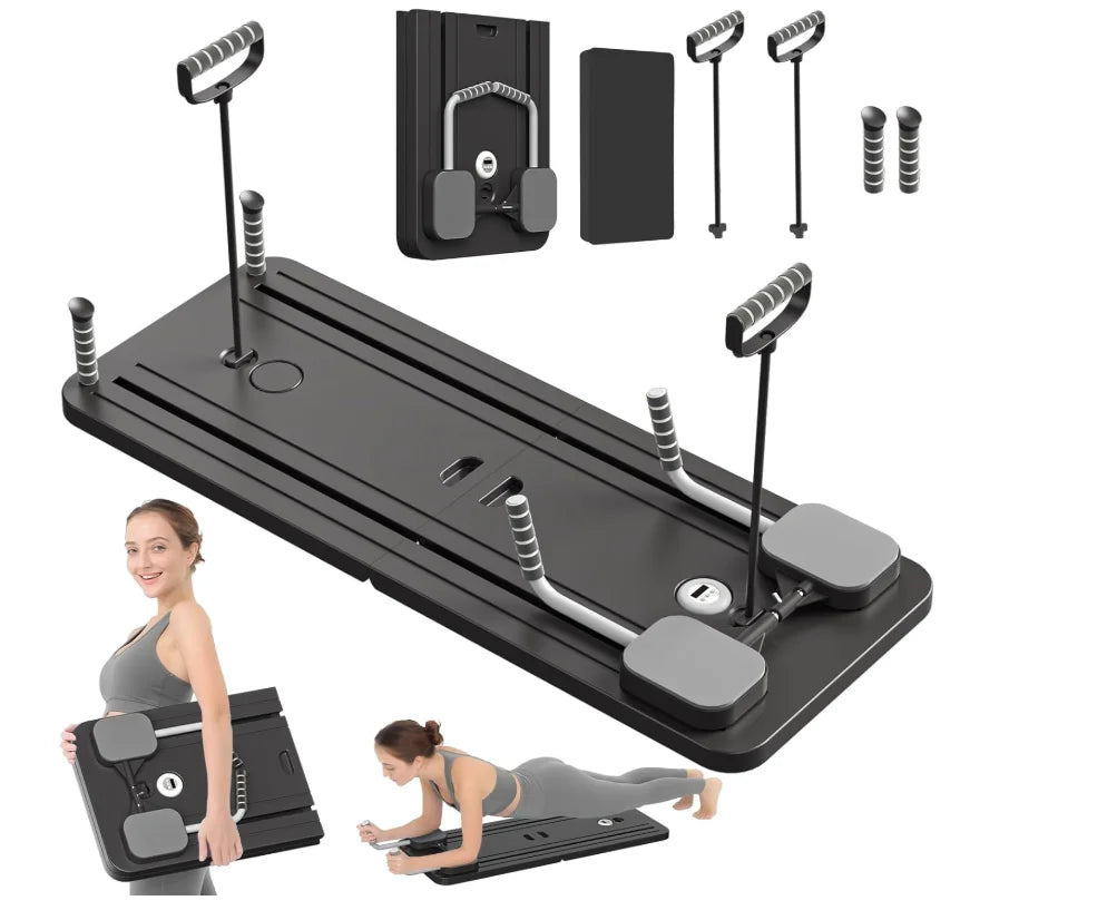 PilariMotion™ 5-in-1 Foldable Pilates Reformer Board – Full-Body Home Workout System