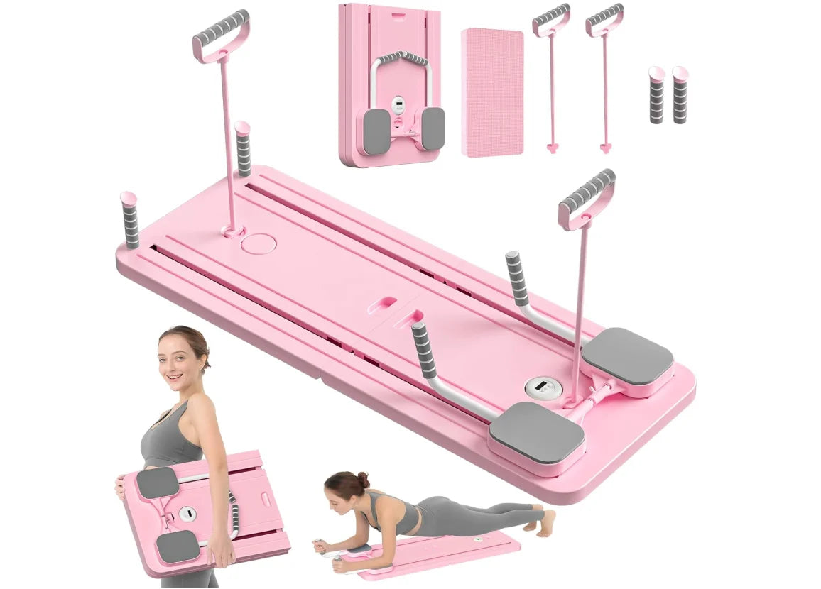 PilariMotion™ 5-in-1 Foldable Pilates Reformer Board – Full-Body Home Workout System