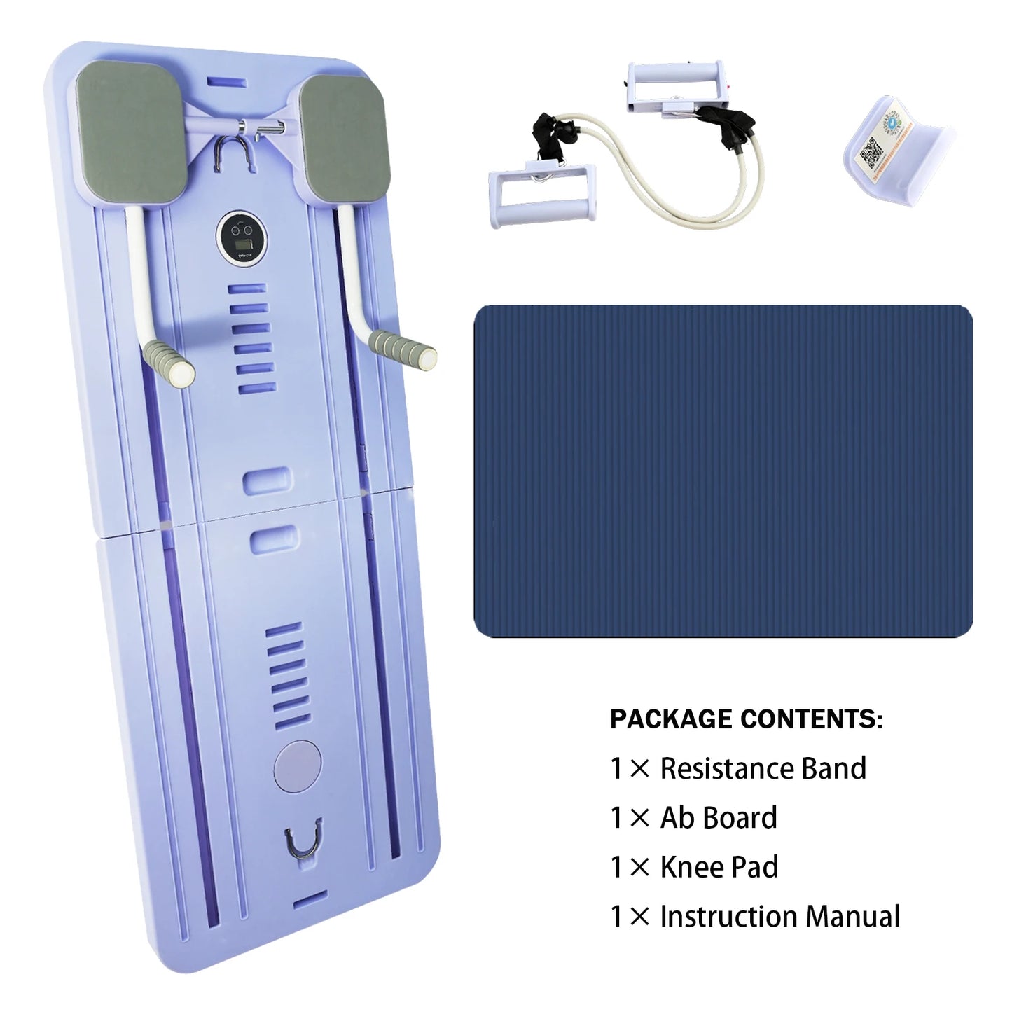Multi-Functional Ab Board – Auto-Rebound Resistance Trainer with Smart Timer & Knee Protection