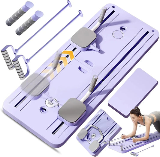 PilariMotion™ 5-in-1 Foldable Pilates Reformer Board – Full-Body Home Workout System