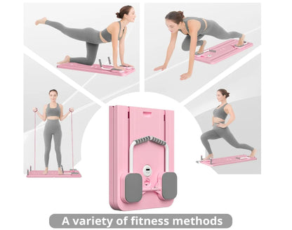 PilariMotion™ 5-in-1 Foldable Pilates Reformer Board – Full-Body Home Workout System