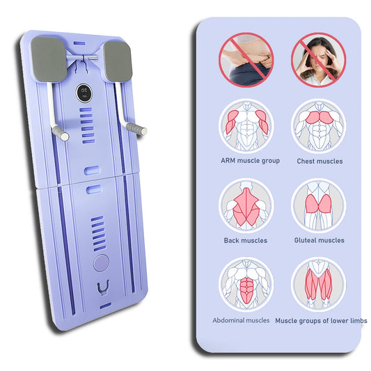 Multi-Functional Ab Board – Auto-Rebound Resistance Trainer with Smart Timer & Knee Protection